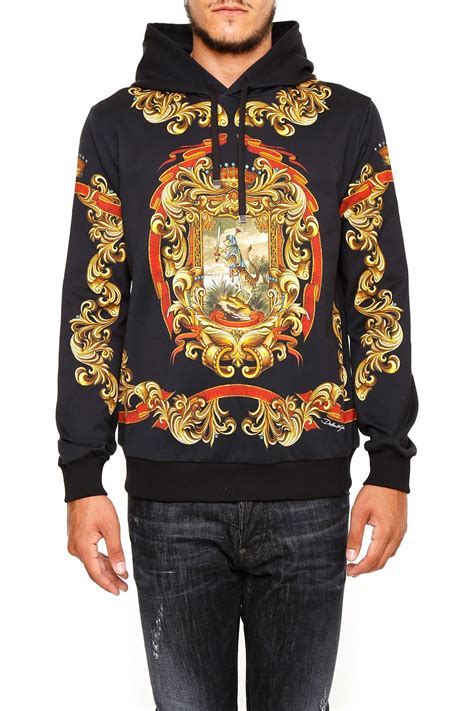 mens dolce gabbana hoodie|dolce and gabbana black hoodie.